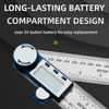 Goniometer Stainless Steel Digital Angle Finder Ruler 360 Degree angle Electron Goniometer Angle Length Measuring Tool