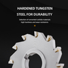 Tungsten Carbide Three Side Edge Milling Cutter Face And Side Milling Cutter With Straight Teeth