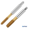 High Quality HSS M35 Titanium Coated Steel Threading Taps Straight Flute Tap for Stainless Steel Machine screw tap