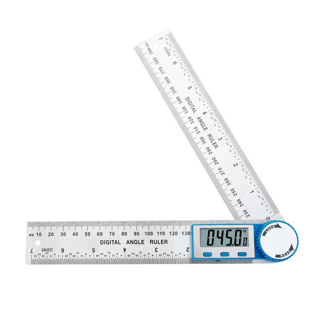 Goniometer Stainless Steel Digital Angle Finder Ruler 360 Degree angle Electron Goniometer Angle Length Measuring Tool