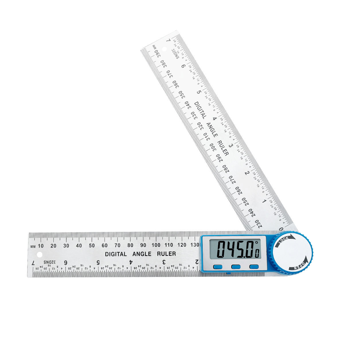 Goniometer Stainless Steel Digital Angle Finder Ruler 360 Degree angle Electron Goniometer Angle Length Measuring Tool