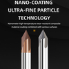 HRC55/60 Tungsten Solid Carbide Tool Cut End Mill Chamfer Router Bit For Steel