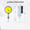 0-0.8mm dial test indicator, high-quality lever dial indicator