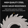 HSS Three-Sided Edge Milling Cutter 50 63 75 80 100 125 150 Straight teeth staggered teeth milling cutter