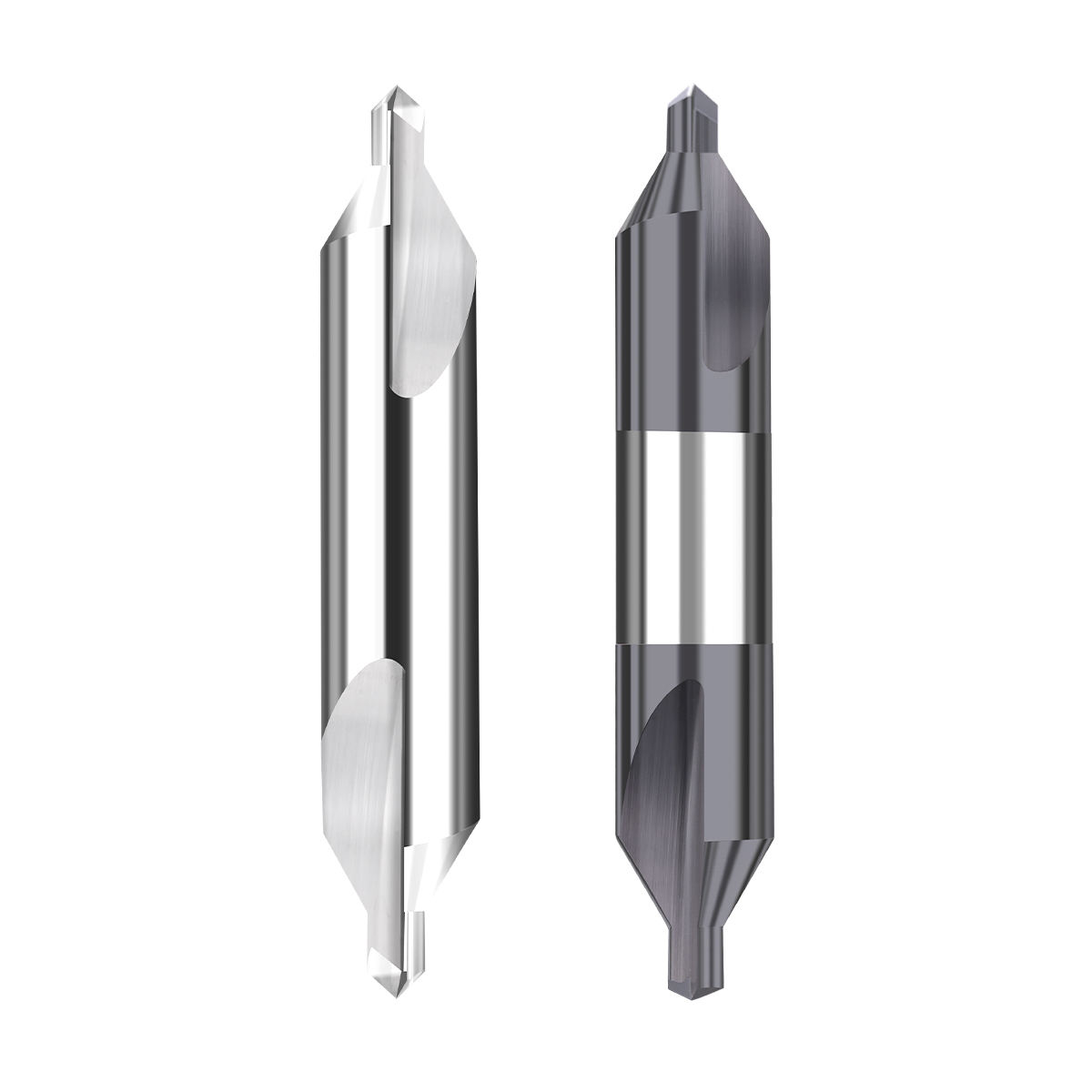 HRC58 Carbide Tungsten Steel 60 Degree Center Drill Stainless Steel Hardened Double-Head Fixed-Point Drill Aluminum