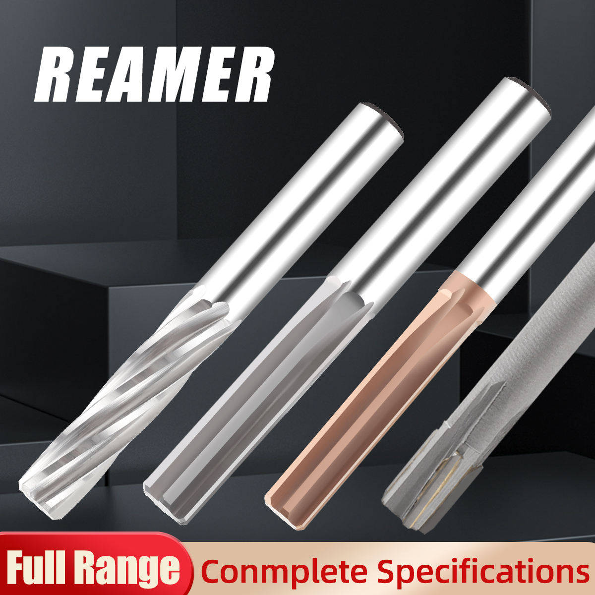 HRC 55/60 Solid Tungsten Carbide CNC Straight Groove Reamer Coating Machine Reamer Flutes Standard